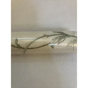 Village wallpaper double roll 5802533 green‎ scroll beige. New Sealed Run 19. ￼